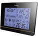 techno line WS 6750 Moderne Wetterstation Mit Vorhersage Von Wettersituation Und Anzeige Von Mondphasen In Form Von Icons, Hochglanz, Schwarz, 17,1 X 5 X 12,3