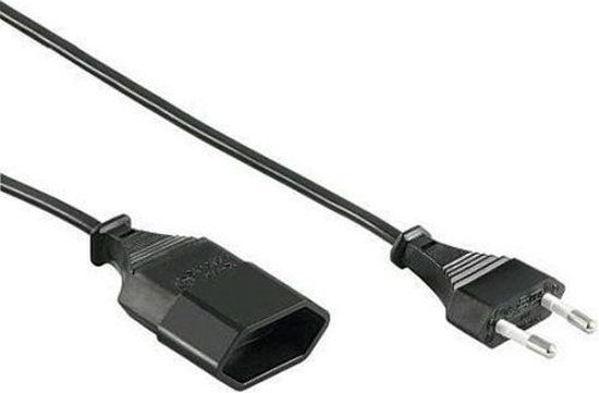 Elektrofix Kopp Euro verlengsnoer 2x0.75mm² - 3 Meter - Zwart