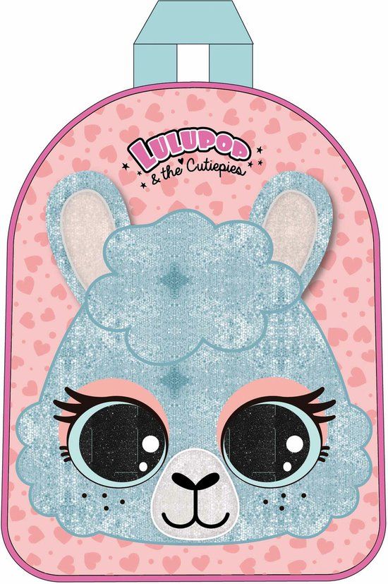 Lulupop & The Cutiepies Glitz Llama Rugzak - 6,2 l - Peach