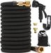 Unyqoos® Tuyau d'arrosage flexible et extensible de 15 mètres avec raccords en laiton de haute qualité