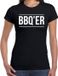 Bellatio Decorations BBQ-ER bbq / barbecue t-shirt zwart - cadeau shirt voor dames - verjaardag / moederdag kado XS
