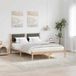 Maison Exclusive - Cadre de lit gris foncé 150 x 200 cm Bois de pin massif