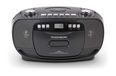 Thomson RK200CD FM-radio en CD Speler met Cassettedeck Recorder - Zwart