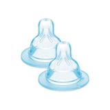 MAM Zuiger, maat 1, langzame stroom, SkinSoft silicone, 0+ maanden, 2 stuks