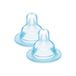 MAM Zuiger, maat 1, langzame stroom, SkinSoft silicone, 0+ maanden, 2 stuks