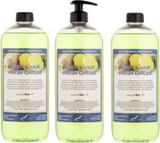 Claudius Cosmetics B.V. Body & Hair Fresh Ginger 1 liter - set van 3 stuks - met gratis pomp - 2 in 1 voor lichaam en haar.