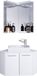 VCM set de meuble de salle de bain 3 pièces pour toilettes invités Vilosa
