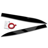 Koplampspoilers Mercedes Koplampspoilers compatibel met A-Klasse (W176) 2012-2019 (ABS Glanzend Zwart)