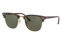 Ray-Ban CLUBMASTER CLASSIC zonnebril Vierkant Schildpad Gepolariseerde lens Acetaat M/L Groen
