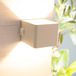 Lampe murale d'extérieur LED avec détecteur de mouvement, 10x10x8 cm, rechargeable, IP44