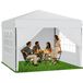 QEENTOE Pop-up opklapbare partytent, 2,5x2,5 meter, wit