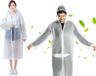 Merkloos Lange Regenjas met Capuchon - One Size - Unisex - Wit