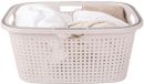 Koopman International Panier à linge avec poignée - 38 litres - 60 cm - crème