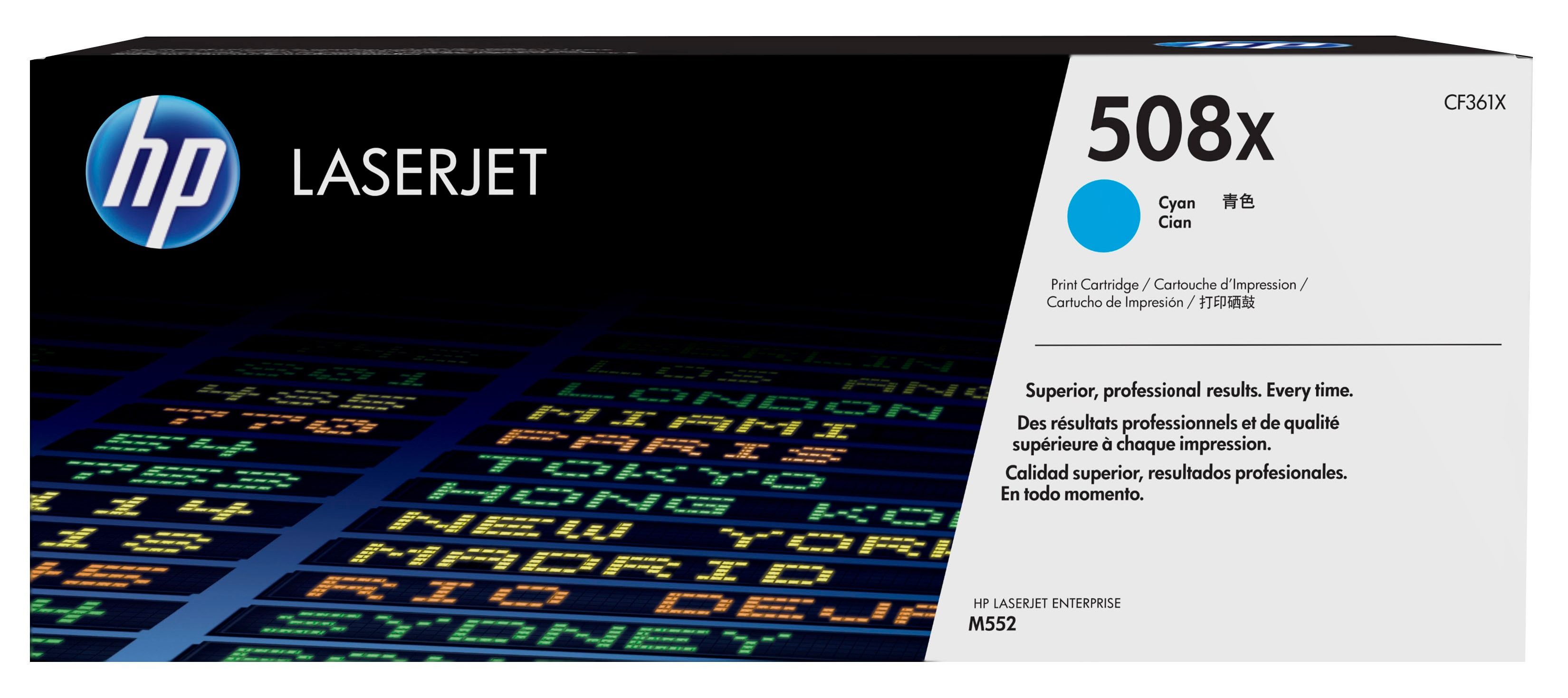 HP 508X Cyaan Toner Cartridge - Origineel - High Yield