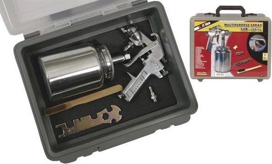 Aerotec Nuair verfspuit met beker verfpistool chroom