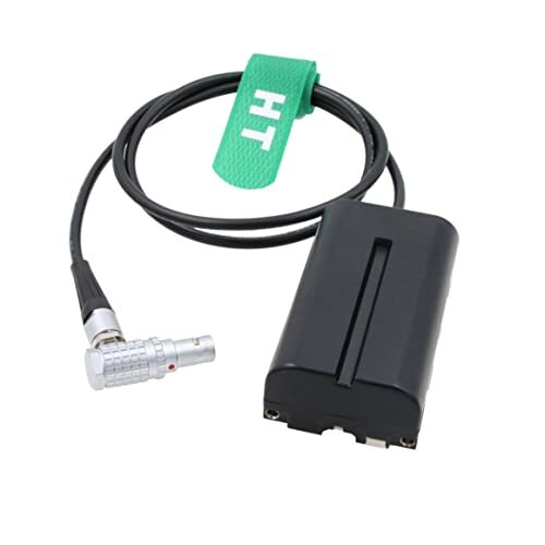 HangTon Camera Monitor Haakse 2-pins naar NP-F970 F960 F570 F550 Dummy Batterij Power Adapter voor Portkeys Atomos Shogun Inferno Ninja