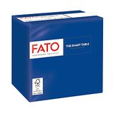 Fato, papieren wegwerpservetten, ideaal voor aperitief en cocktail, verpakking met 100 servetten, formaat 24 x 24 gevouwen, 2-laags, kleur nachtblauw, 100% pure cellulose, FSC-gecertificeerd