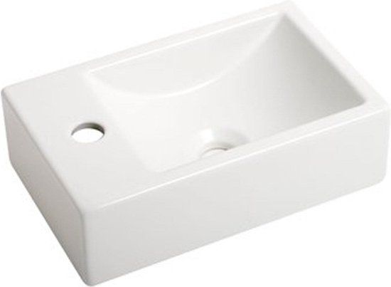 Plieger Houston fontein 37x23cm 1 kraangat links matwit