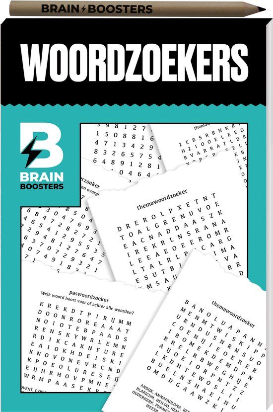Interstat Brainbooster puzzelboek - Woordzoekers