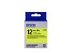Epson LK-4YBF Ruban fluorescent - Noir sur jaune fluorescent, 12 mm