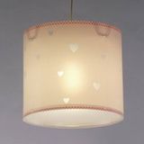 Dalber Sweet Dreams hanglamp voor kinderen, roze hartjes, E27, 62012MS, kinderlampen, meisjeskamer.