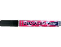 Kruis Kreul Kruis (Hobby line Decopen Glitter, 1-3 mm) zwart