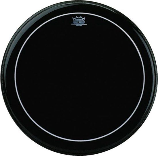 Remo ES-0615-PS 15 inch Ebony Pinstripe Drumhead