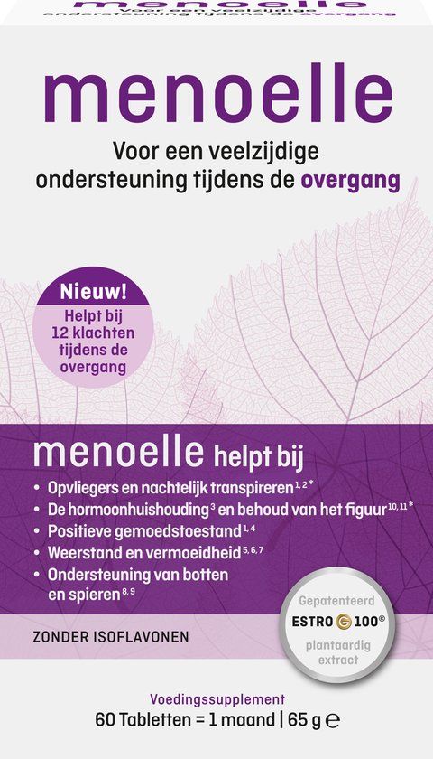 Menoelle® Tabletten - Overgangsverschijnselen - 60 tabletten
