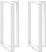 vidaXL Pieds de table de bar forme T blanc acier 2 pièces
