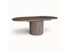 Maisons du Monde Noyer Table extensible ovale effet bois couleur noyer 180-220cm