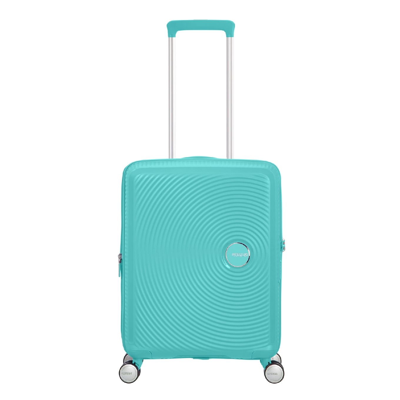 American Tourister Soundbox Spinner 55 Expandable Harde Koffer - Poolside Blue