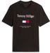 Tommy Hilfiger T-shirt Tommy Geborduurde Vlag T-shirt - Zwart - L