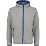 CMP Hooded Jacket Men Grey Wool Long Sleeve 48