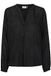 KAFFE Kaffe Damesblouse Met V-hals, Lange Mouwen, Relaxte Pasvorm, Buttoned Manchetten dames Bloes
