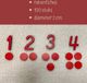 Wissner Rekenfiches 100 stuks - Rood