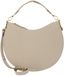 COCCINELLE Leren schoudertas Sunup Handbag Double Grainy Leather Sandshell / Seagrass beige