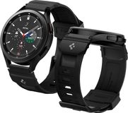 Spigen Robuuste band vervangende band compatibel met Galaxy Watch 4/Galaxy Watch 4 Classic en alle 20 mm breedte horloges - mat zwart