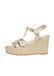 s.Oliver Sandalen met sleehak, 0031 goud, 42 EU