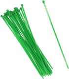 Gerimport tie-wraps/kabelbinders - 60 stuks - groen - kunststof - 40 cm