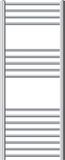 LuxeBath ECD Germany Badkamerradiator Sahara 500x1200 mm chroom gebogen met zijaansluiting