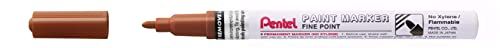Pentel MSP10 Paint Marker Permanent Paint Marker, fijne punt, 2,9 mm, bruin, 6 stuks