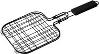 BBQ Collection Hamburgerrek - 20 x 20 cm - staal - zwart - antiaanbaklaag - hamburger grill