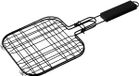 BBQ Collection Hamburgerrek - 20 x 20 cm - staal - zwart - antiaanbaklaag - hamburger grill
