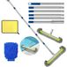 Brosse de piscine 230 cm - Jeu avec tige en acier inoxydable - 45 cm