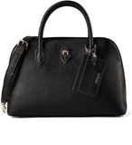 GUESS Patsie Two Compartment Satchel Black zwart