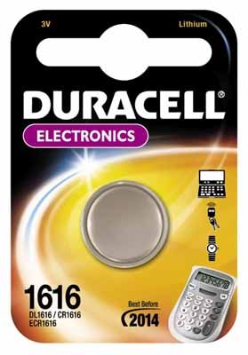Duracell CR1620 Lithium 3V Button Cell Battery
