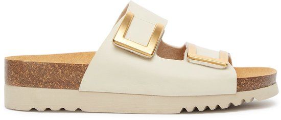 Scholl Monterey 2 Slides - Ivory - Women's - Size 41 - Synthetic Leather - 2025 Collection