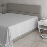 MAX COLOR Hoeslaken, 100% katoen, eenkleurig, lichtgrijs, tweepersoonsbed Maxi 270 x 300 cm