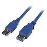 StarTech.com USB3SEXTAA6 USB 3.0 verlengkabel A naar A M/F 1,8 m blauw
