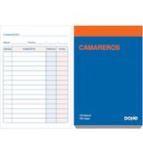 Dohe - Kelnerschrift (10 stuks) - 100 eenvoudige vellen zonder kopieën, gastronomie, formaat A6, 11 x 15 cm, kantoormateriaal